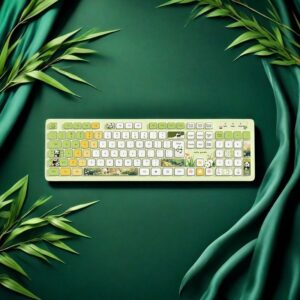 Aesthetic Round-Key Wireless Mechanical Keyboard