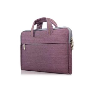 Slim Compact Laptop Shoulder Carry Bag (Purple)